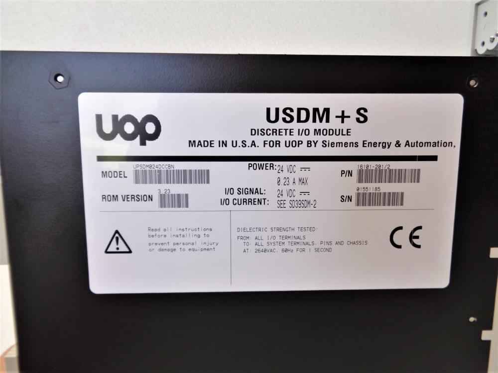 Siemens UOP USDMS Discrete I/O Module UPSDM024DCCBN, 16101-201/2